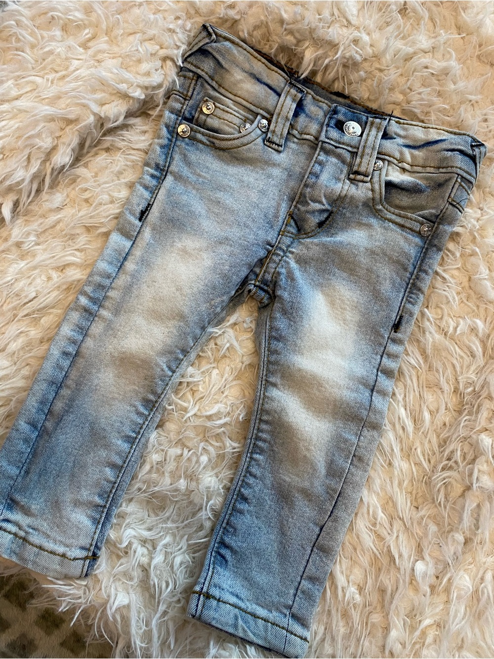 True Religion Kids Light Blue Faded Denim Jeans